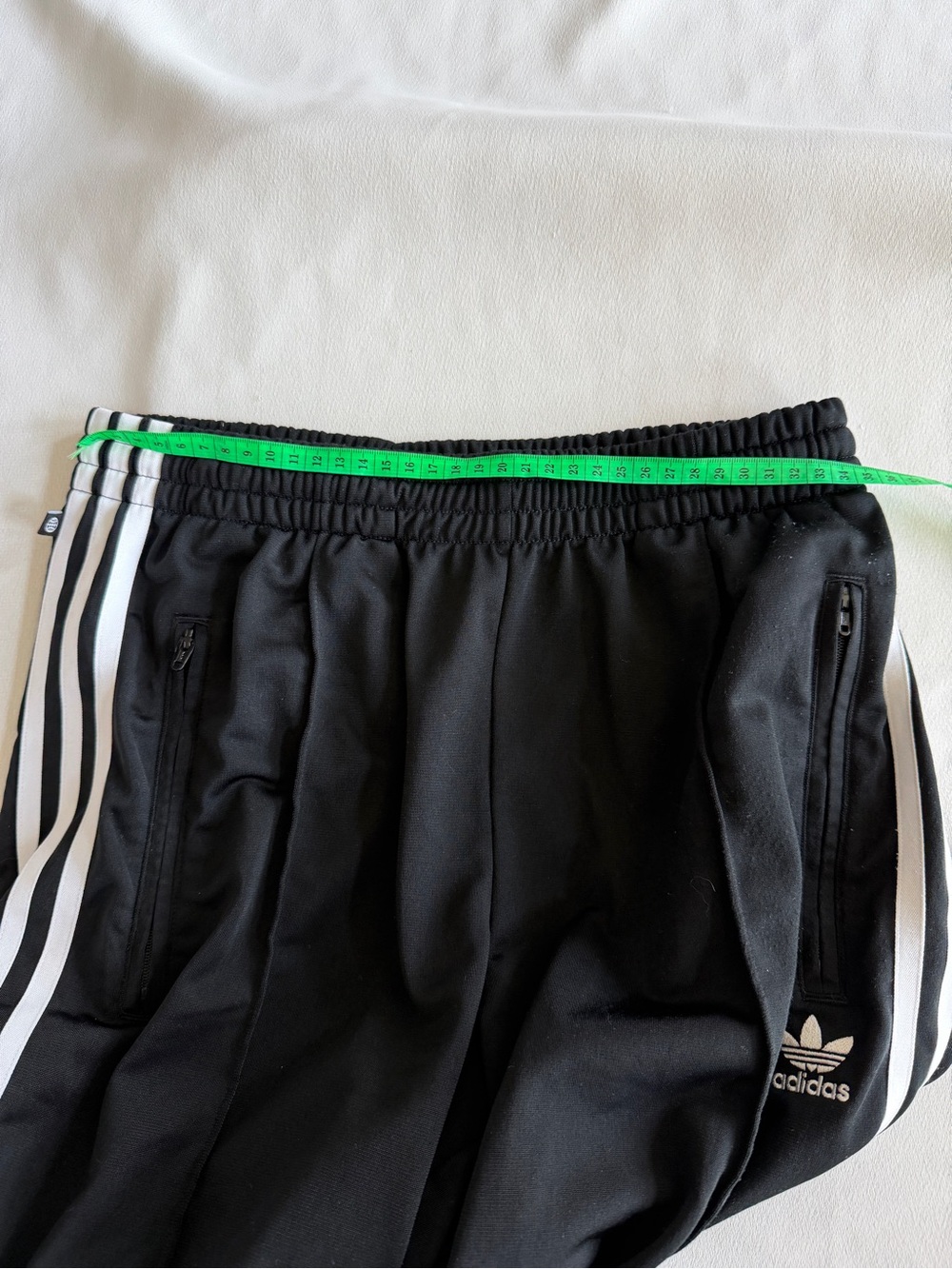 Adidas Black Three-Stripe Track Pants - Picture 5 of 6